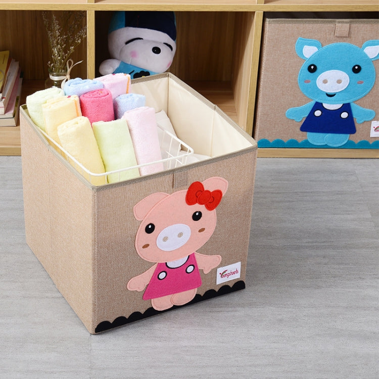 Youngshoots Cotton Linen Cartoon Toy Storage Basket Clothing Storage Box,Styleï¼? Series 1 My Store