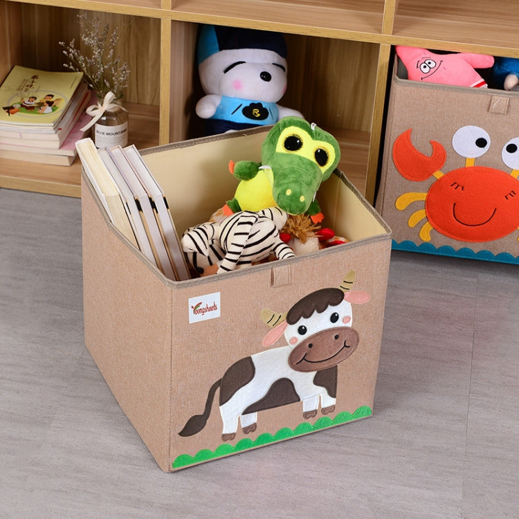 Youngshoots Cotton Linen Cartoon Toy Storage Basket Clothing Storage Box,Styleï¼? Series 1 My Store