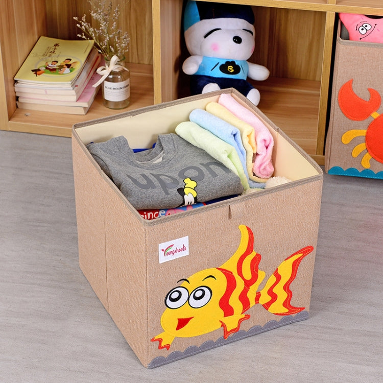 Youngshoots Cotton Linen Cartoon Toy Storage Basket Clothing Storage Box,Styleï¼? Series 1 My Store