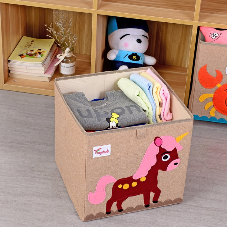 Youngshoots Cotton Linen Cartoon Toy Storage Basket Clothing Storage Box,Styleï¼? Series 1