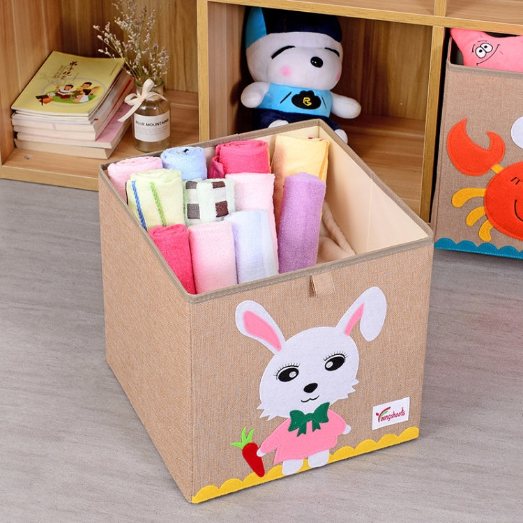 Youngshoots Cotton Linen Cartoon Toy Storage Basket Clothing Storage Box,Styleï¼? Series 1