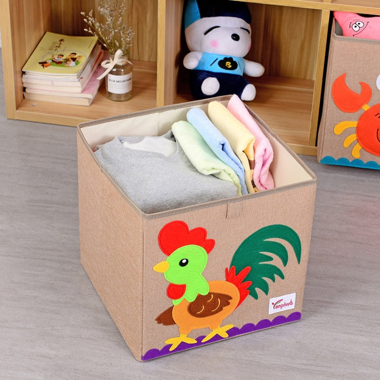 Youngshoots Cotton Linen Cartoon Toy Storage Basket Clothing Storage Box,Styleï¼? Series 1