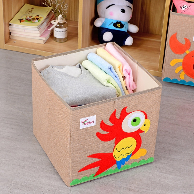 Youngshoots Cotton Linen Cartoon Toy Storage Basket Clothing Storage Box,Styleï¼? Series 1