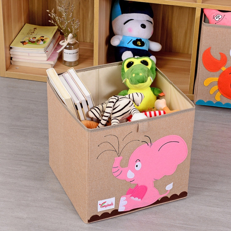 Youngshoots Cotton Linen Cartoon Toy Storage Basket Clothing Storage Box,Styleï¼? Series 1