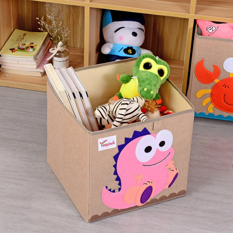 Youngshoots Cotton Linen Cartoon Toy Storage Basket Clothing Storage Box,Styleï¼? Series 1