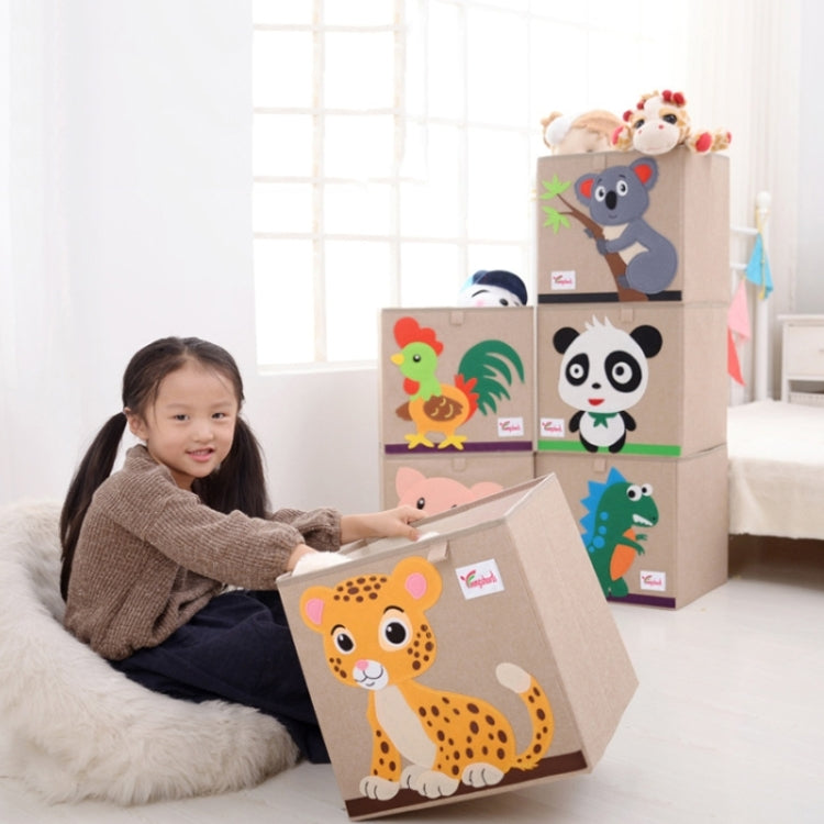 Youngshoots Cotton Linen Cartoon Toy Storage Basket Clothing Storage Box,Styleï¼? Series 1