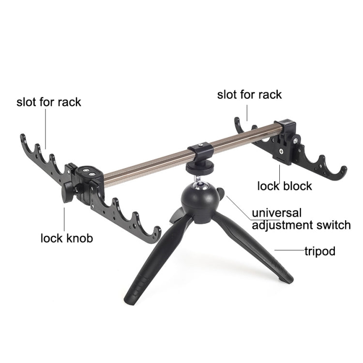 LEO 28066 Ice Fishing Triangle Battery Bracket Rod Rack Fishing Tackle Reluova