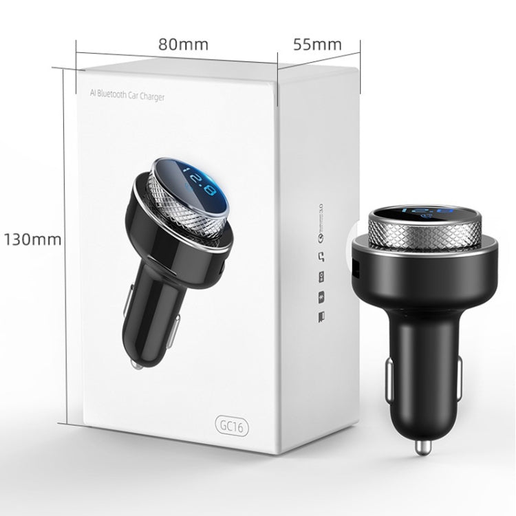 GC-16 Car Bluetooth MP3 Player FM Transmitter QC3.0 Fast Charging Car Charger ÎҵÄÉ̵ê