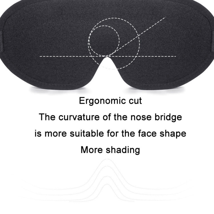 Dreidimensionale, atmungsaktive, hohle Schlaf-Schatten-Augenmaske