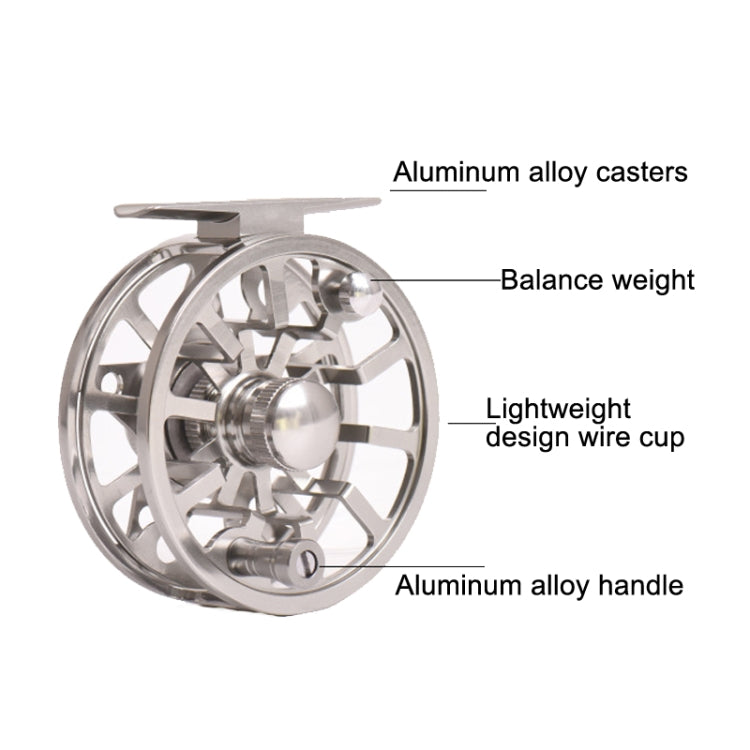 LEO 27760 LEO AL75 Aluminum Alloy CNC Flying Fishing Wheel