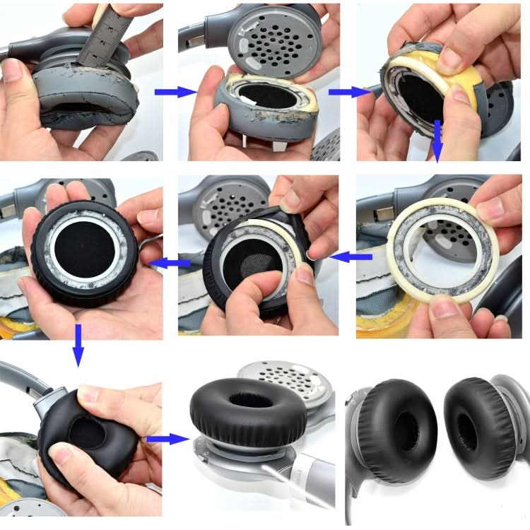 2 PCS Headphone Foam Cover for JBL Everest-310,Style: