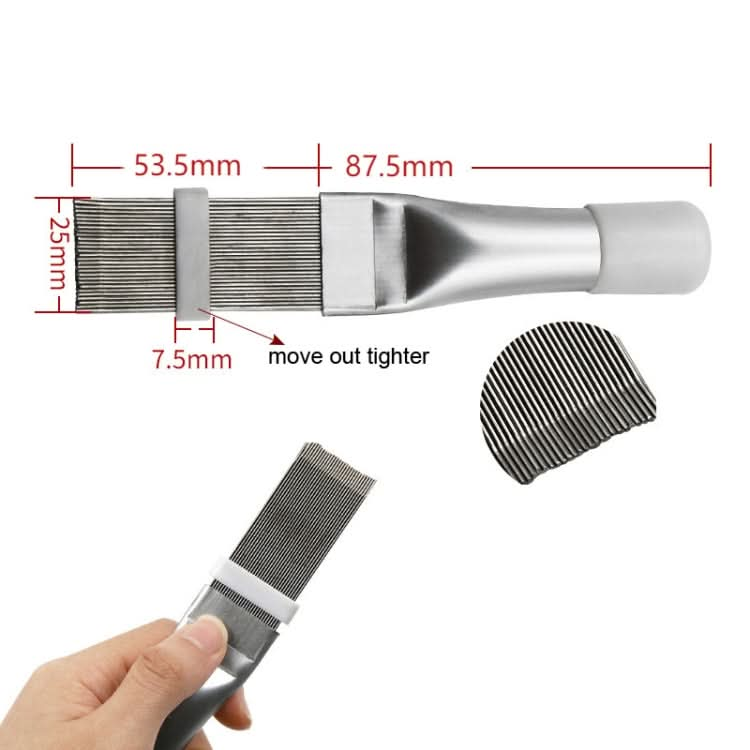 Air Conditioner Fin Cleaning Tool Coil Comb Folding Brush Reluova