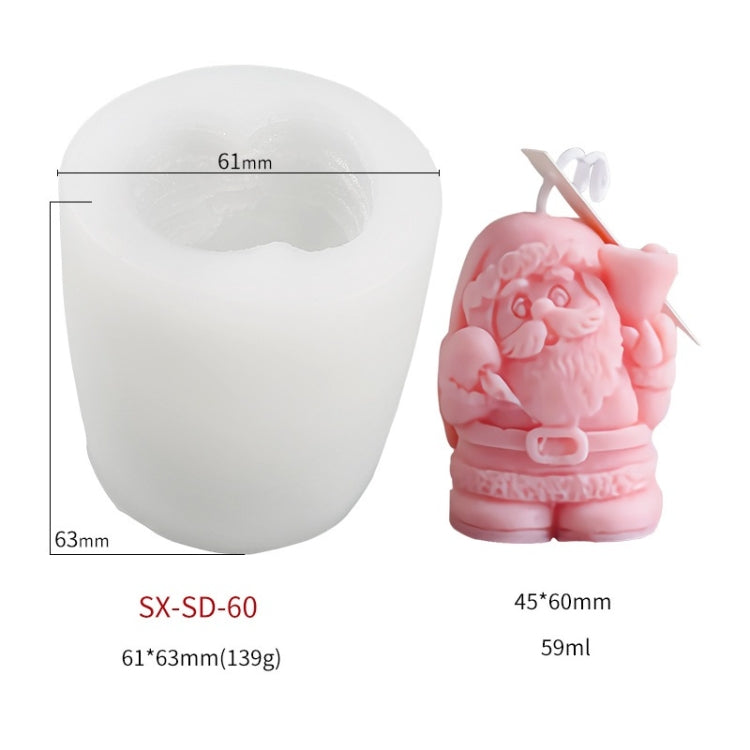 DIY Christmas Candle Aromatherapy Gypsum Silicone Mold, Shape: My Store