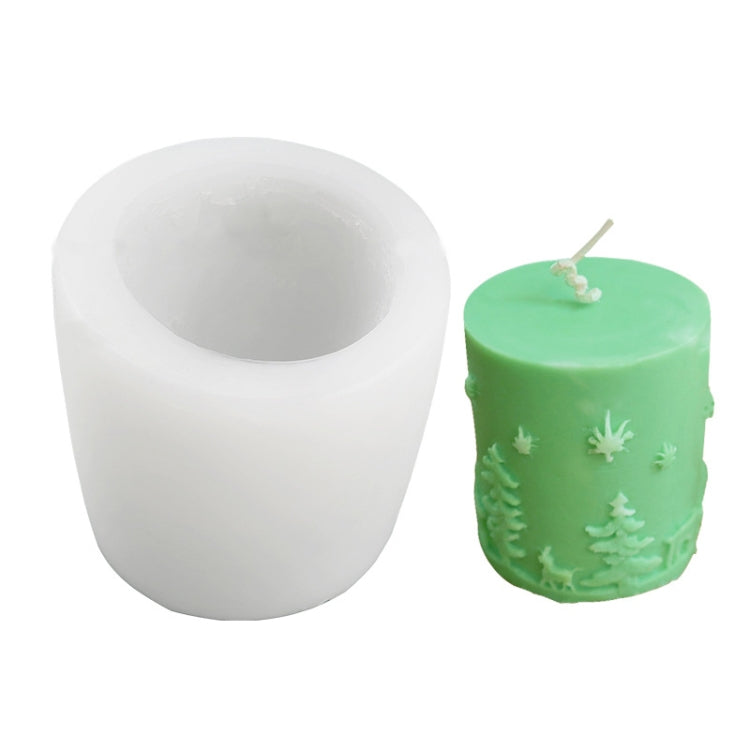 DIY Christmas Candle Aromatherapy Gypsum Silicone Mold, Shape: