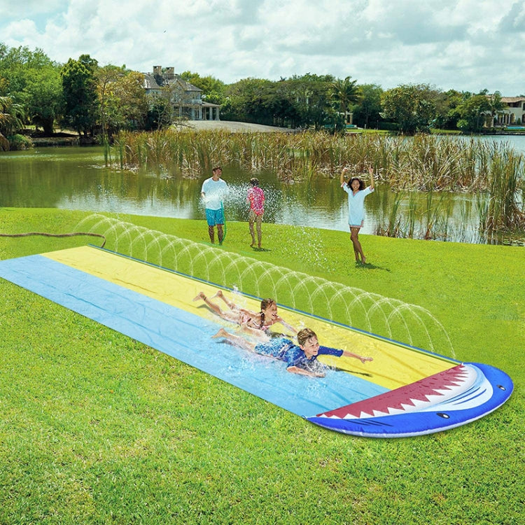 PVC Water Spray Shark Slide Lawn Park Outdoor Water Toys Reluova