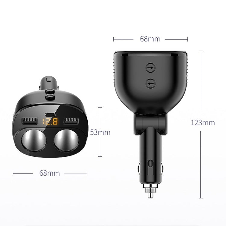 Car Charger With Switch Double Cigarette Hole Car Socket ÎҵÄÉ̵ê