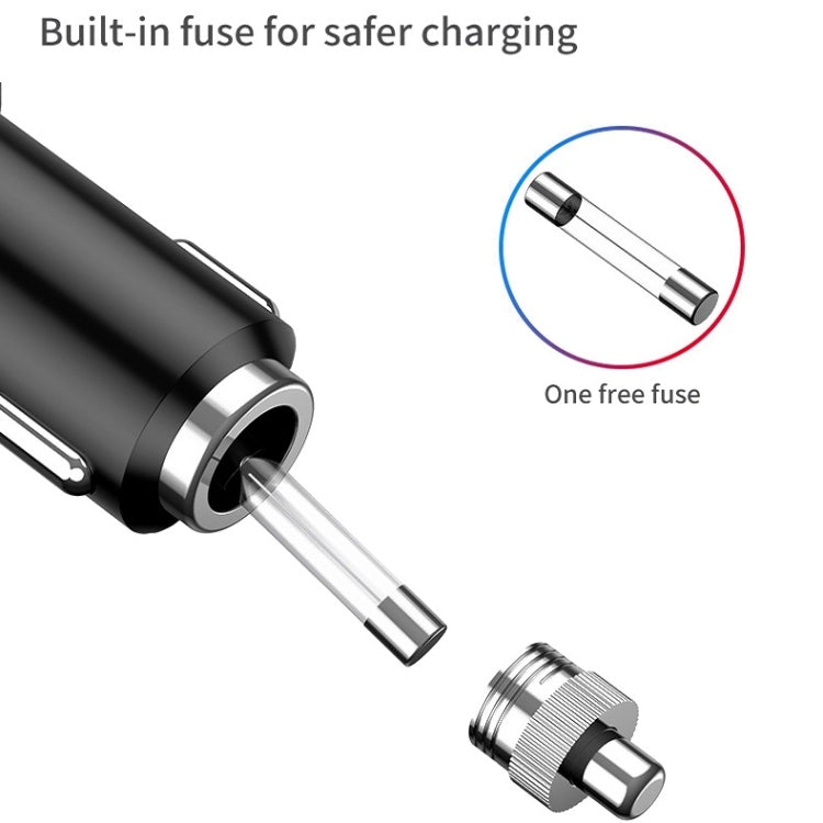 Car Charger With Switch Double Cigarette Hole Car Socket