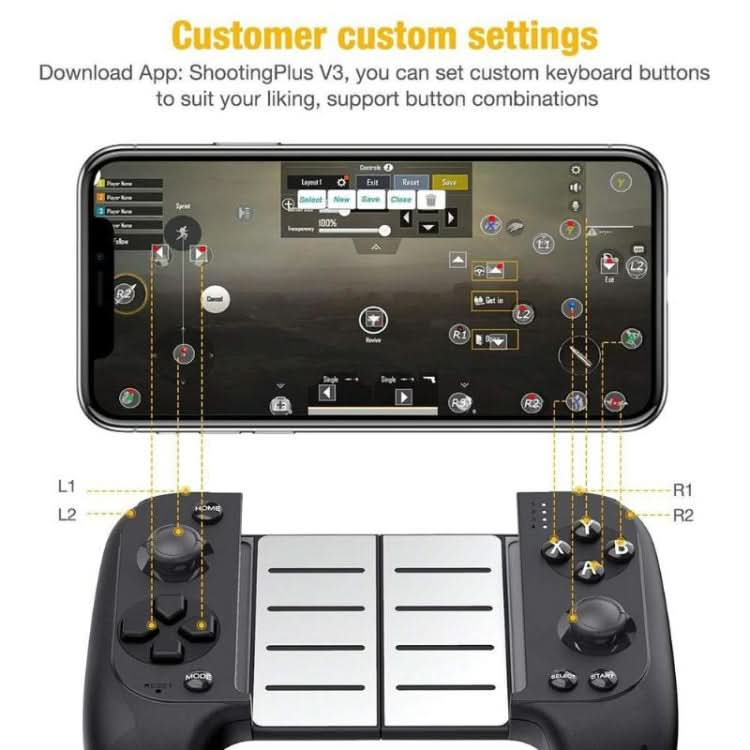 STK-7007F Wireless Bluetooth Stretch Gamepad Joystick For PC Tablet Android IOS