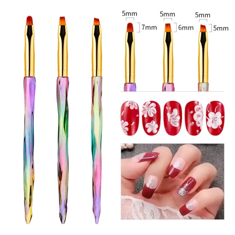 Aurora Ice Transparent Nail Drawing Pen Light Therapy Paint Pen Gradient Phototherapy Pen