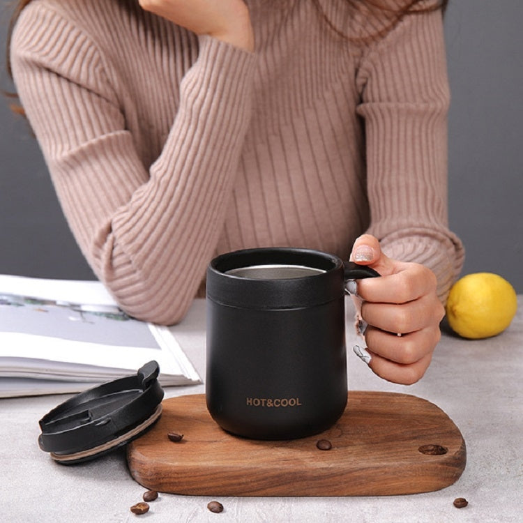 Round Bottom Flip Lid Office Cup Drinking Cup With Handle