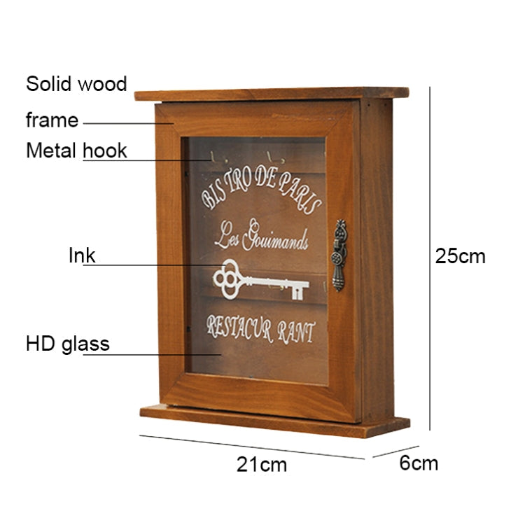 Entry Wooden Wall Hanging Key Storage Box, Spec: