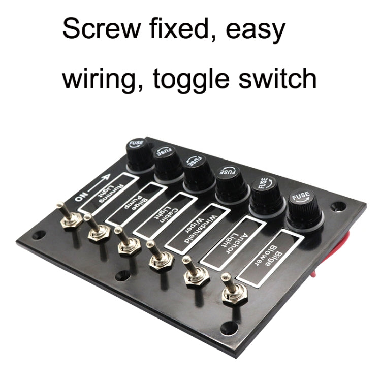 AOS3045 Switch Panel Marine Retrofit Each With Independent Fuse Protection