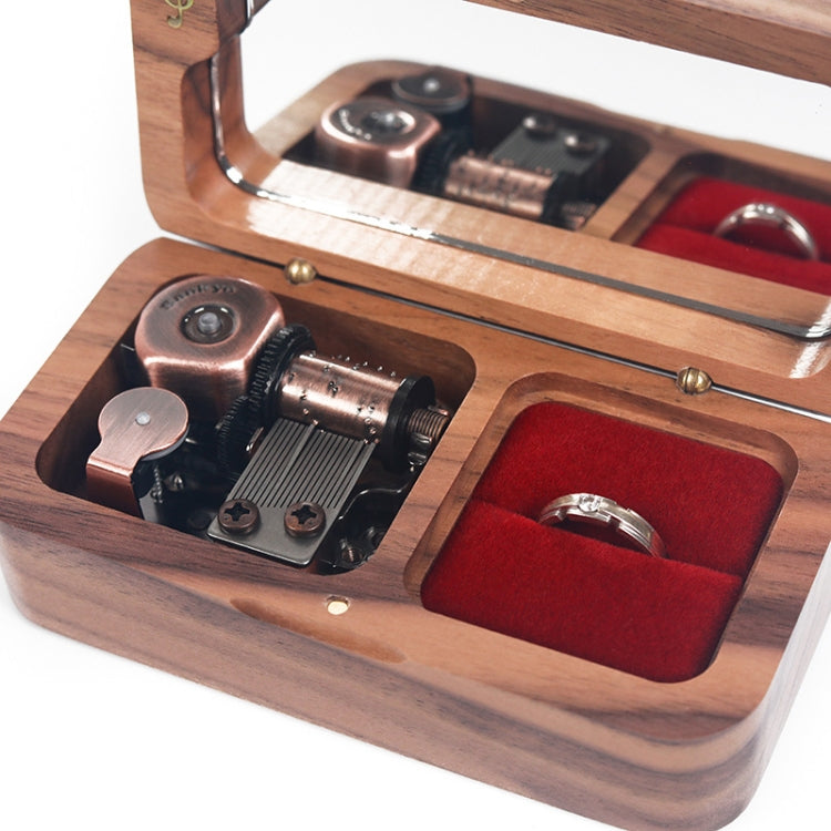 Wooden Music Box with Ring Storage Function, Spec: My Store