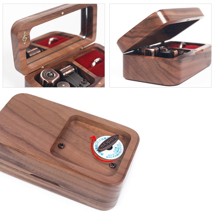 Wooden Music Box with Ring Storage Function, Spec: My Store