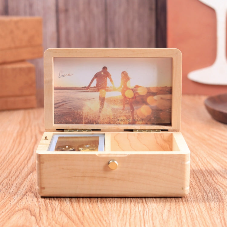 Wooden Jewelry Storage Music Box with Photo Frame Function, Spec: