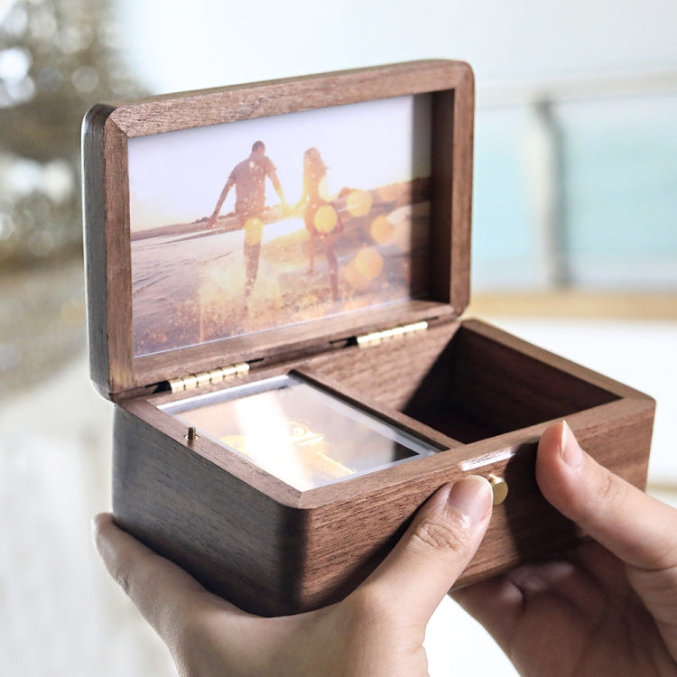 Wooden Jewelry Storage Music Box with Photo Frame Function, Spec: My Store