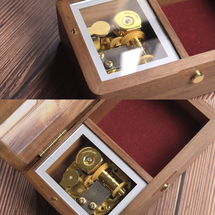 Wooden Jewelry Storage Music Box with Photo Frame Function, Spec: My Store