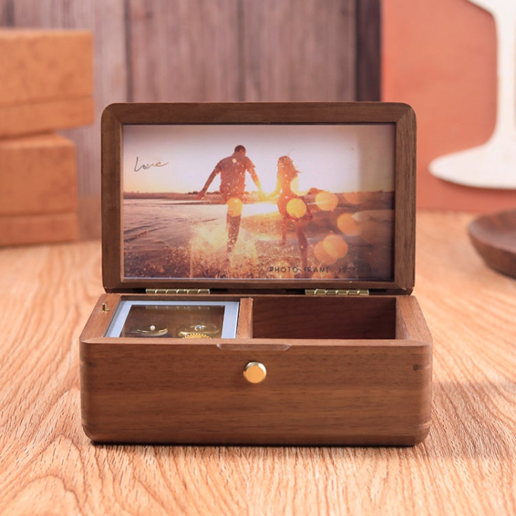 Wooden Jewelry Storage Music Box with Photo Frame Function, Spec: My Store