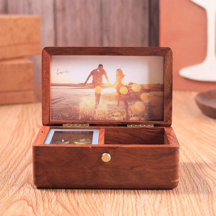 Wooden Jewelry Storage Music Box with Photo Frame Function, Spec: