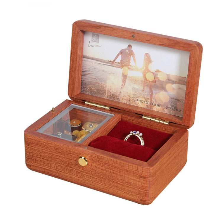 Wooden Jewelry Storage Music Box with Photo Frame Function, Spec: My Store