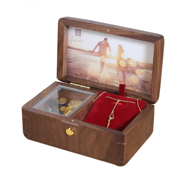 Wooden Jewelry Storage Music Box with Photo Frame Function, Spec: