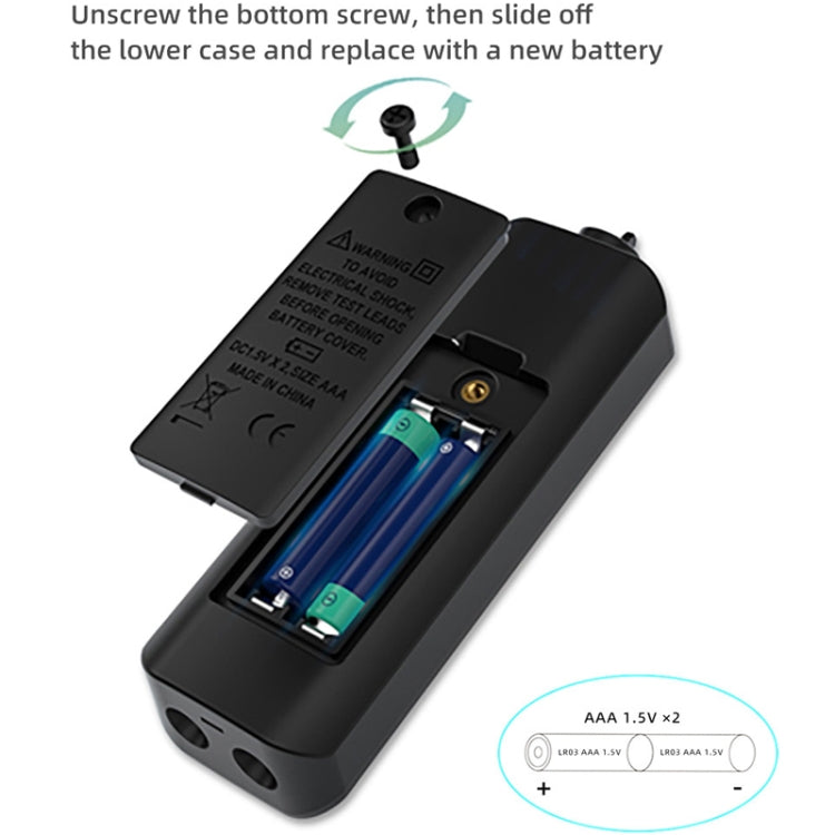 BSIDE A1 Dual Mode Smart Handheld High Precision Detection Electrician Voltage Multimeter Without Battery