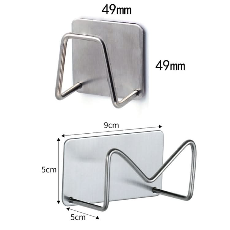 304 Stainless Steel Sponge Rack Sink Drain Rack, Color: Brushed Color