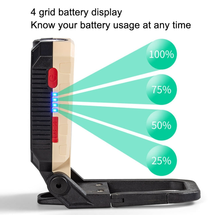 COB Work Light USB Charging Hook Emergency Flashlight Maintenance Lamp, Style: My Store