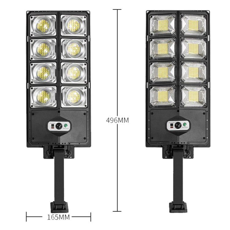 E-SMARTER LED Strong Light Dual Row Road Light Solar Garden Sensor Light, Style: My Store