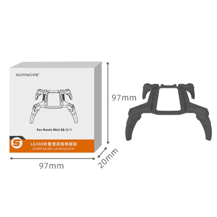 Sunnylife LG380 Heightening Spider Tripod Folding Drop Protection Bracket For DJI Mini 2 / SE