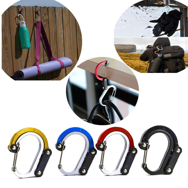 Aluminum Alloy D-type Outdoor Mountaineering Hook Reluova