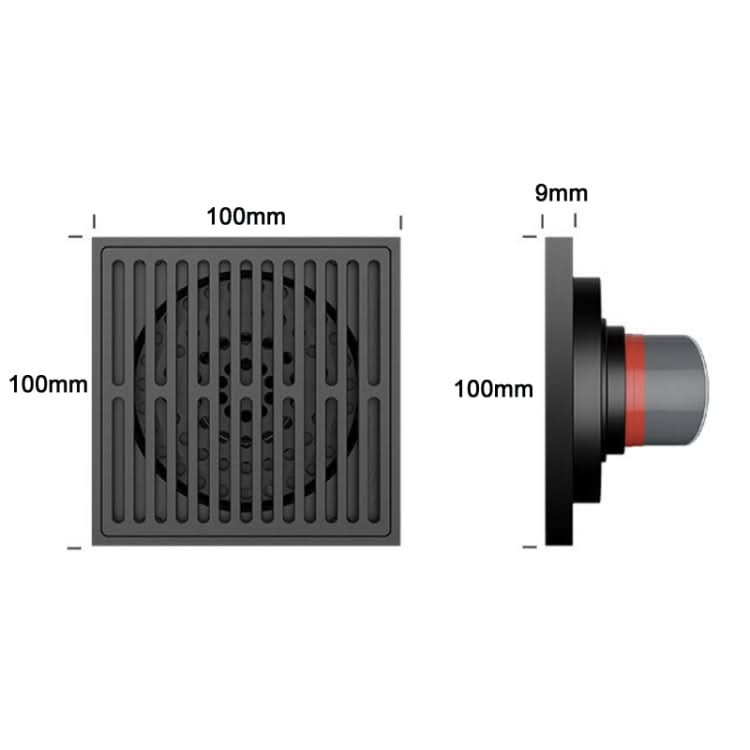 Bathroom Sewer Deodorant Pure Copper Floor Drain Reluova