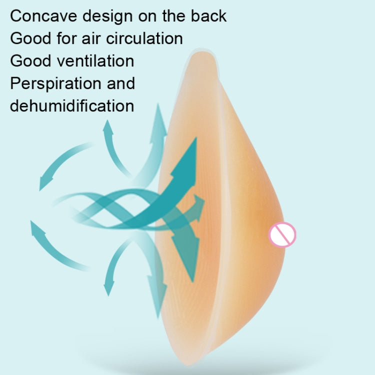 Postoperative Rehabilitation Drop-Shaped Silicone Fake Breast