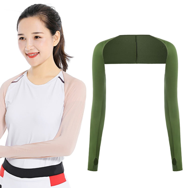 Golf Sunscreen Shawl Sleeves Outdoor Sports Cycling Ice Silk One Word Raglan Sleeves