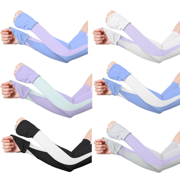 1 Pair Summer Sun Protection Extended Ice Sleeves UV Protection Arm Sleeves