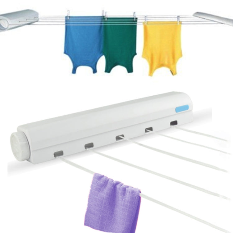 Spring Automatic Retractable Clothesline Drying Rack Towel Rack,Style: