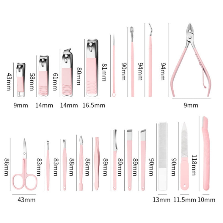 Stainless Steel Nail Clipper Set Beauty Eyebrow Trimmer, Color: