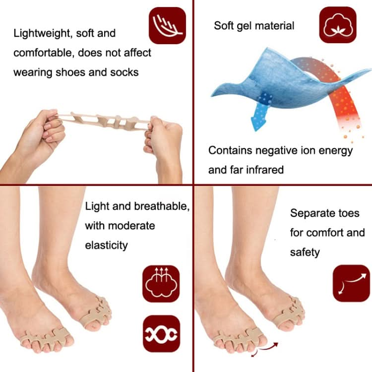 Toe Valgus Silicone Corrector Big Foot Toe Splitter Reluova