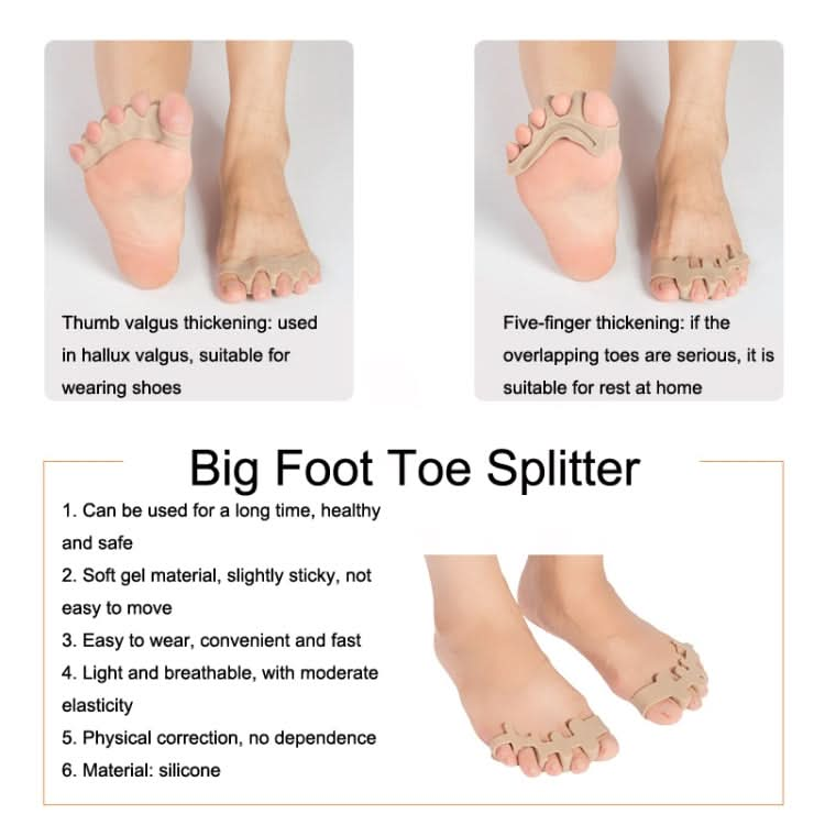 Toe Valgus Silicone Corrector Big Foot Toe Splitter Reluova