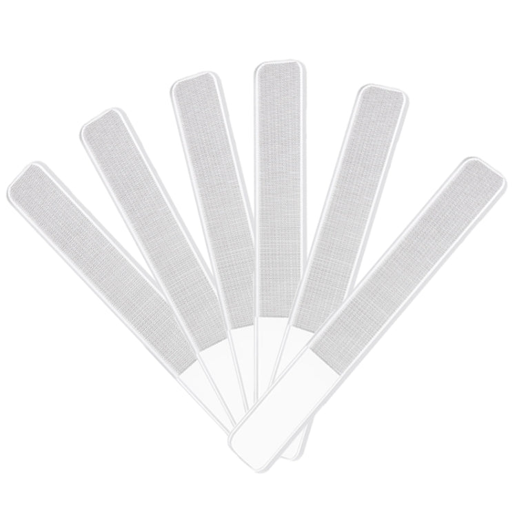 6 PCS Transparent Nano Glass Polished Nail File